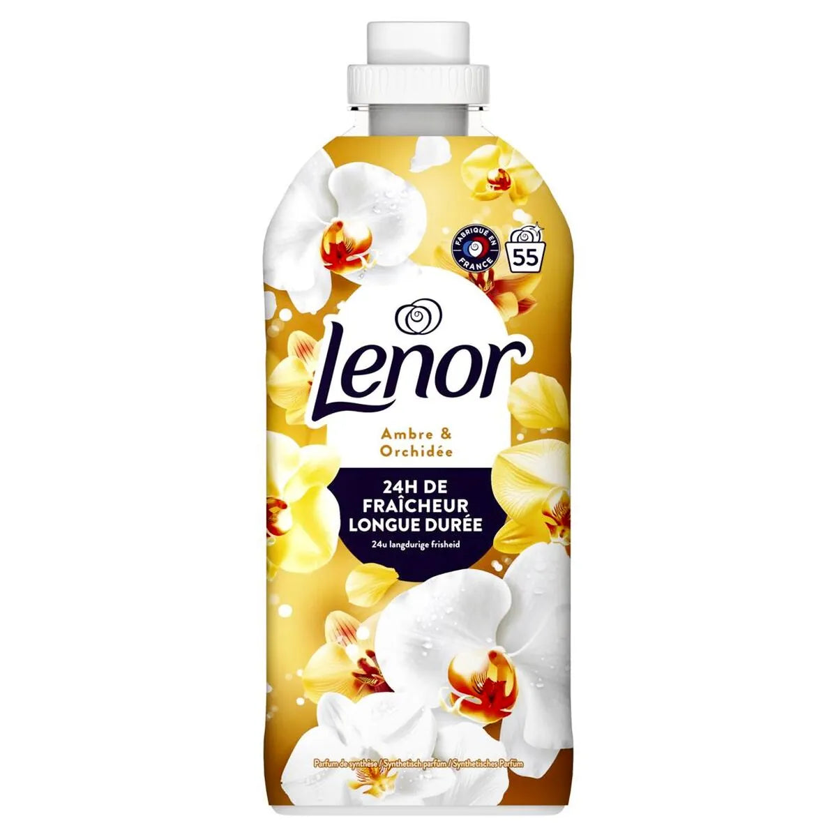 🧺 Lenor Ambre & Orchidée – Adoucissant Textile 55 Lavages