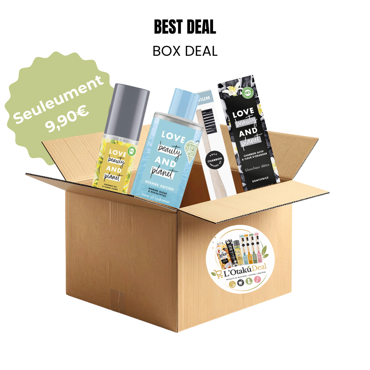 🌿 Box Bien-être & Fraîcheur – Love Beauty & Planet 4 produit